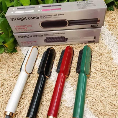 Straightener Brush Comb (random Color)